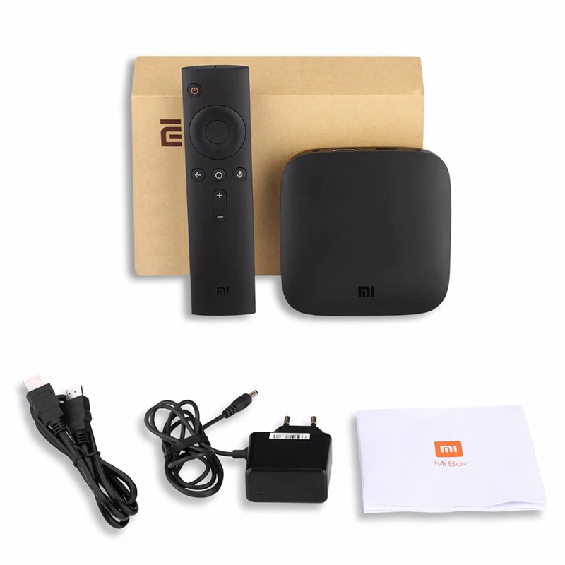 Оригинальная ТВ приставка Xiao Mi tv Box 3 Smart 2 ГБ/8 ГБ 4 k черная на Android 6 медиаплеер