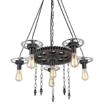 

Industrial Fenghuang Gear pendant lights Retro Living Room Creative Restaurant Clothing Store Lighting pendant lamps ZA GY281