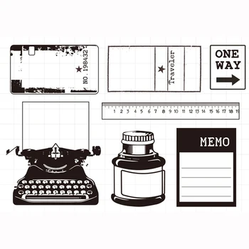 

ZFPARTY Memo Transparent Clear Silicone Stamp/Seal for DIY scrapbooking/photo album Decorative Card Making