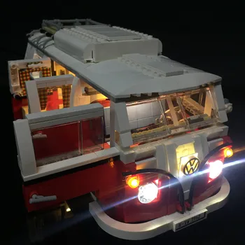 

Upgraded LED Light Kit For lego10220/21001 with logo light and cab button compatible with the T1 Camper Van