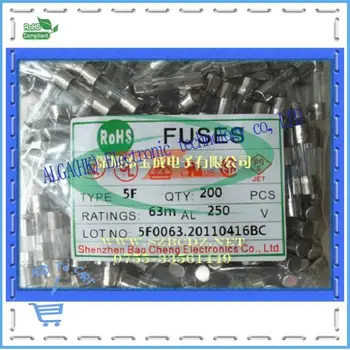 

5*20 250V fuse 63mA green breaking monomer/toner cartridges special fuses