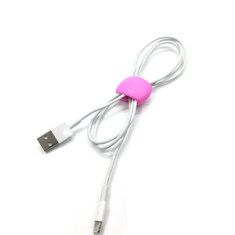 1 шт. устройство для сматывания кабеля Резиновый Кабельный органайзер провод обернутый шнур держатель для iPhone samsung наушники MP4 высокое качество
