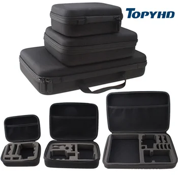 

TOPYHD for SJCAM Accessories Travel Storage Camera Bag Case for SJ6 EKEN H9 SJ7 STAR GOPRO HERO 5 XIAOMI YI 2 4k Action Camera
