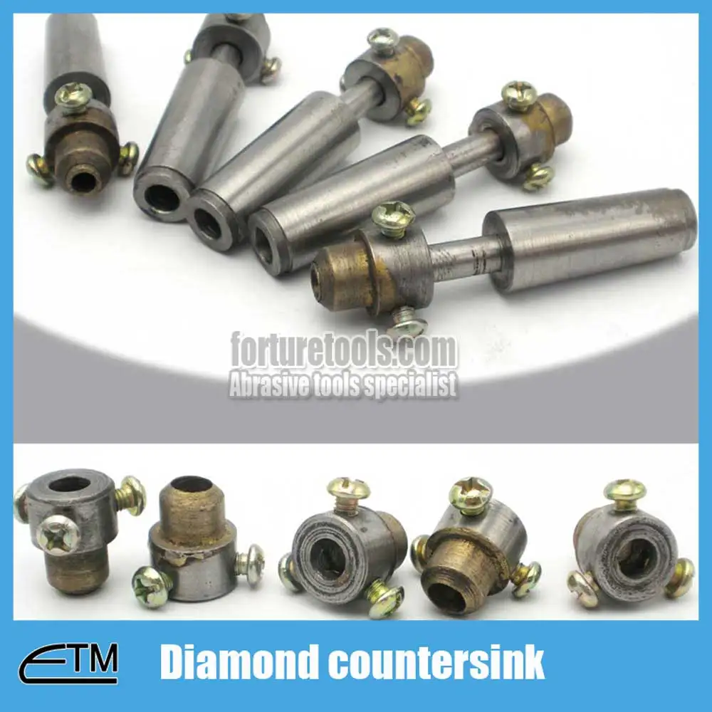 5pcs Sintered diamond countersink for glass countering match with glass drill bit Diameter 24~42mm glass tool zt012 5pcs Sintered diamond countersink for glass countering match with glass drill bit Diameter 24~42mm glass tool zt012