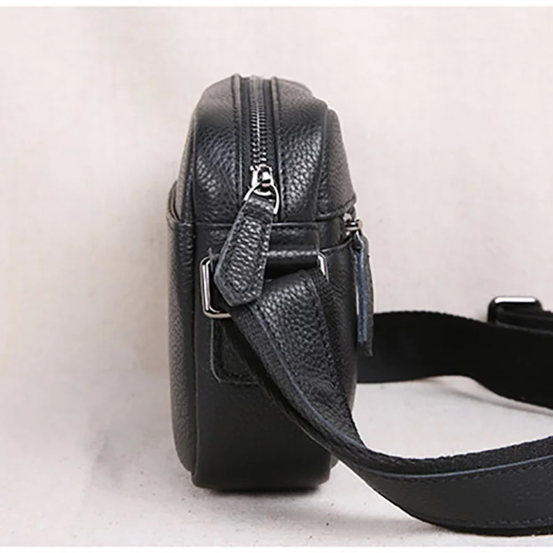 AETOO Mini leather men's bag, head leather men's small bag, casual youth shoulder bag, sloping bag tide