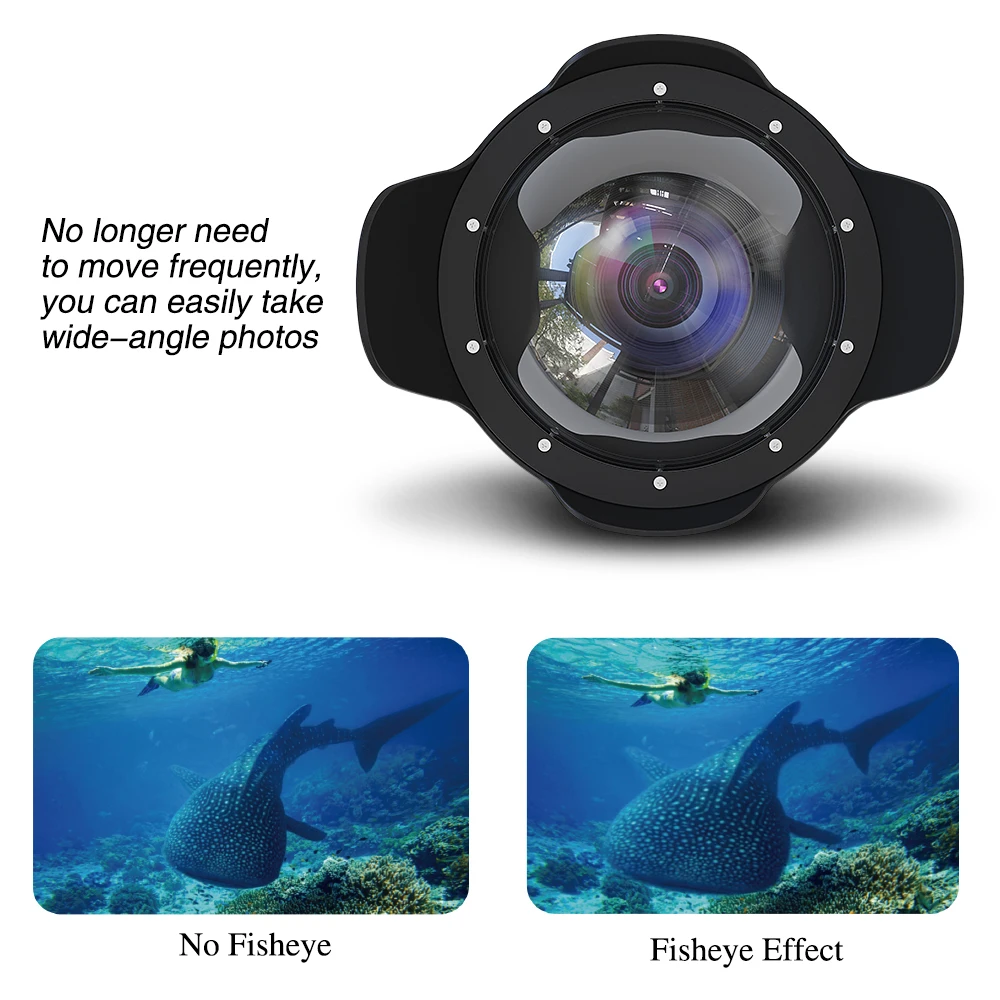 Seafrogs 6 дюймовый сухой купол для Meikon SeaFrogs корпуса DSLR V.2 40M 130FT подводная камера рыбий