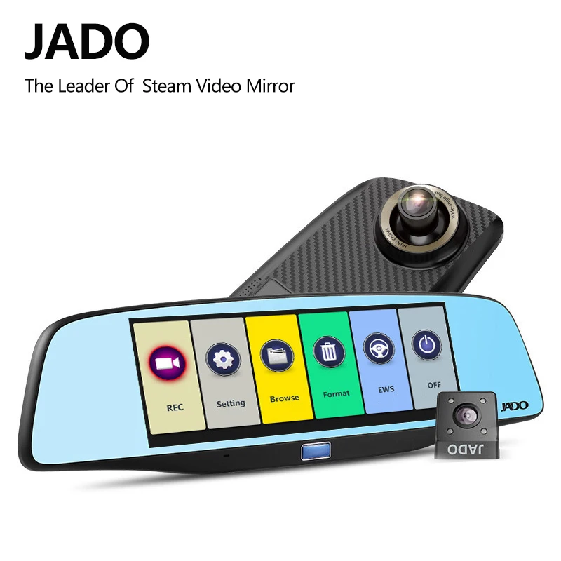 JADO D680S зеркало заднего вида автомобиля Dvrs ADAS 6,86 ips экран Full HD 1080p Dvr видео регистраторы Регистратор