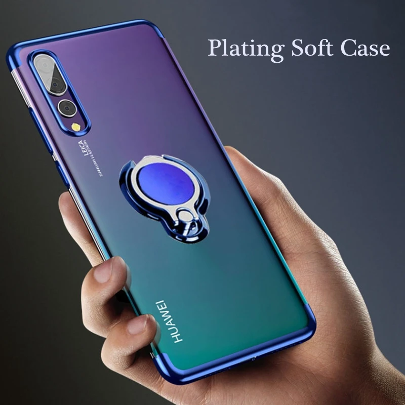 

For Huawei P20 Lite P10 Case Soft Clear Cover For Huawei P20 Pro Luxury Silicone Coque For Huawei Mate 9 10 honor 9 V9 Plating