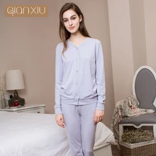 Весенний комплект из двух предметов, женские элегантные кружевные пижамные комплекты, женский кардиган с длинным рукавом, рубашка+ штаны, Женский хлопковый пижамный комплект