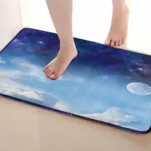 Небесный Стиль Коврик для ванной комнаты, смешной Противоскользящий коврик для ванной, занавески для душа s аксессуары, соответствующие вашей душевой занавеске