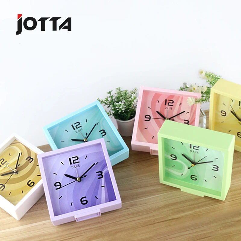 

Manufacturer direct sale wholesale contracted home students bedroom office fashion quiet bedside dazzle color small alarm clock