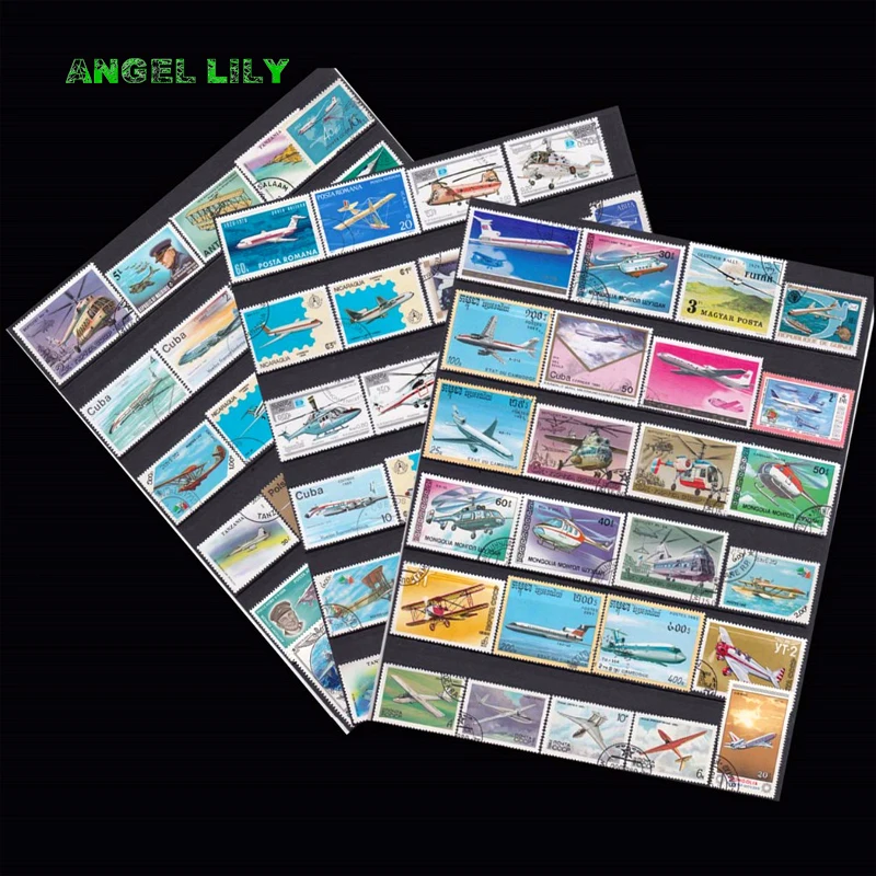 

Topic Plane Aircraft 100 Different Postage Stamps With Post Mark From Many Country For Collection