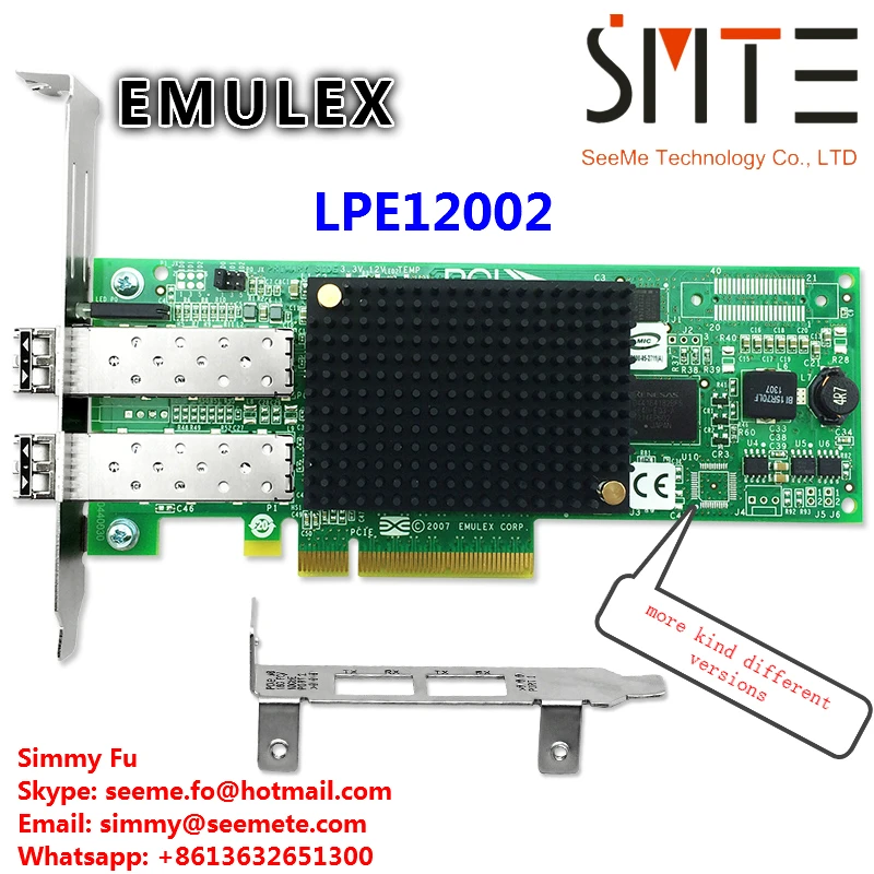 

For EMULEX LPE12002 8G Dual PCI-E Port HBA Network Adapter card for EMULEX