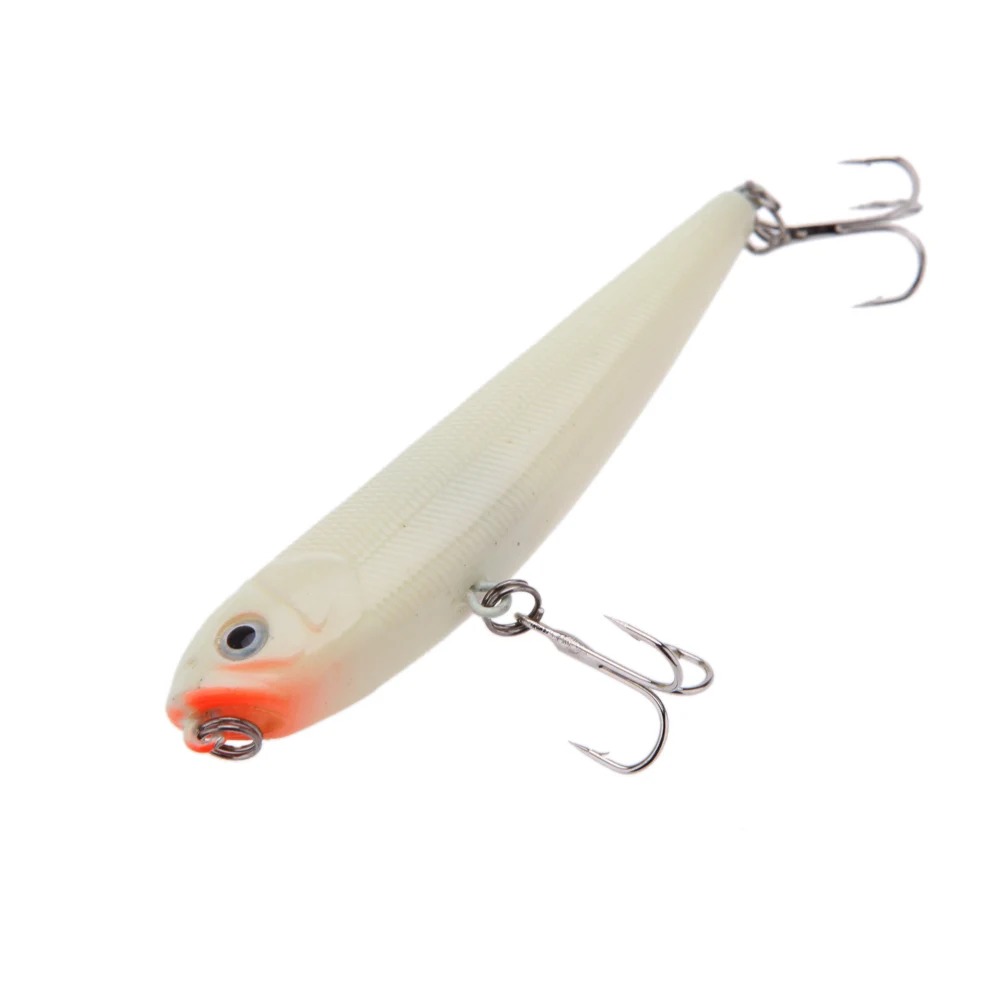 

9cm 9g Hard Lure Night Fishing Sinking Pencil Lure Glow In Dark Luminous Bait Artificial Bait With Two Hooks