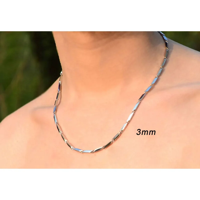 Risul Men's Fashion Stick Necklace 316l 