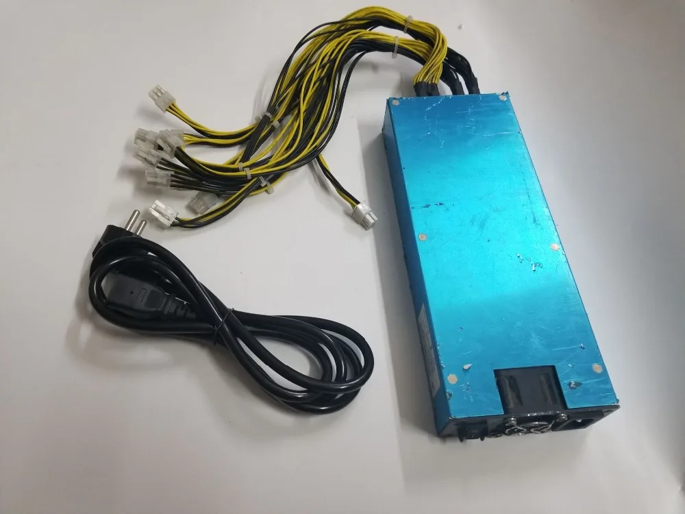 Б/у блок питания BTC LTC DASH Miner 200 240 В ~/9 5a макс. выход 1600 Вт для ANTMINER S9j S9 S9i L3 + D3 Z9 Baikal