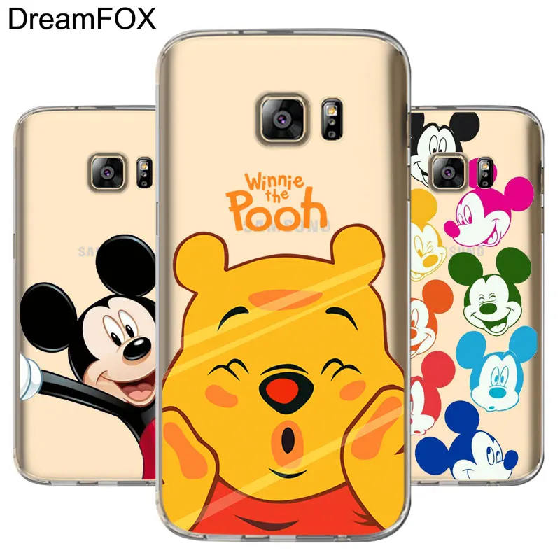 

L018 Cartoon Mickey Minnie Soft TPU Silicone Case Cover For Samsung Galaxy Note 3 4 5 S5 S6 S7 Edge S8 Plus Grand Prime