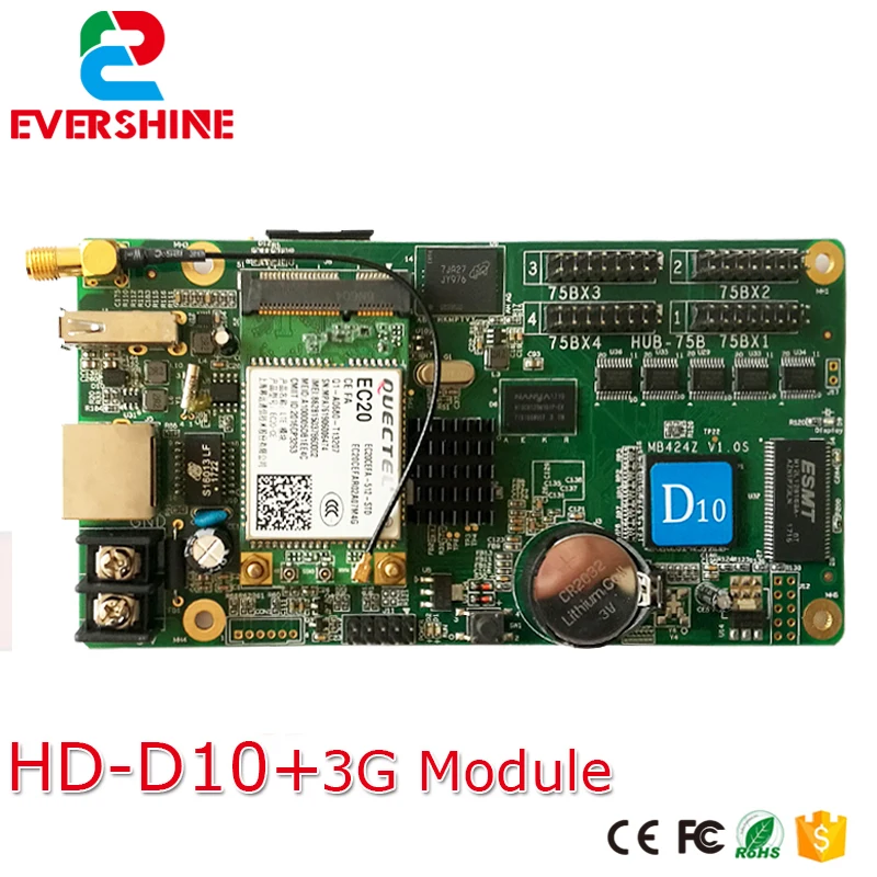 Новинка! D10 HD + Wifi модуль rgb контроллер светодиодного знака card для Windows Taxi рекламный