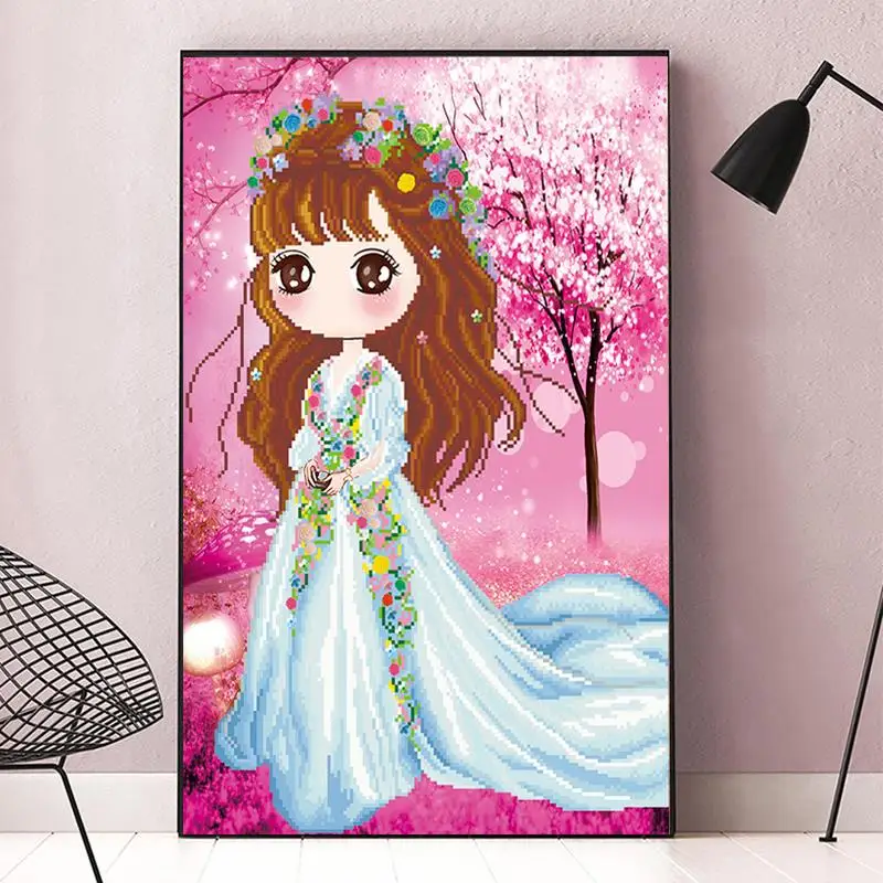 

5D diy Diamond Painting Girl Scenery Diamond Embroidery Landscape Cross Stitch Crystal Wall Painting Christmas gift