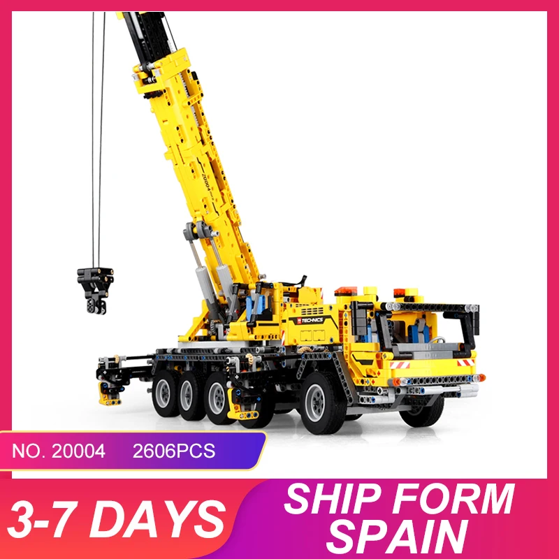 

20004 Technic Series Motor Power Mobile Crane Mk II Car Model Building Kits Blocks Bricks Compatible With legoSet 42009 gifts