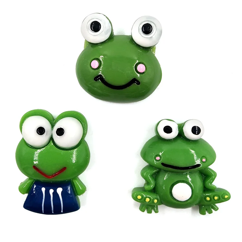 6pc Funny Green Frogs fridge magnets Cartoon Beauty whiteboard sticker Refrigerator Kid Message post Home Decoration DIY Resin - Image 3