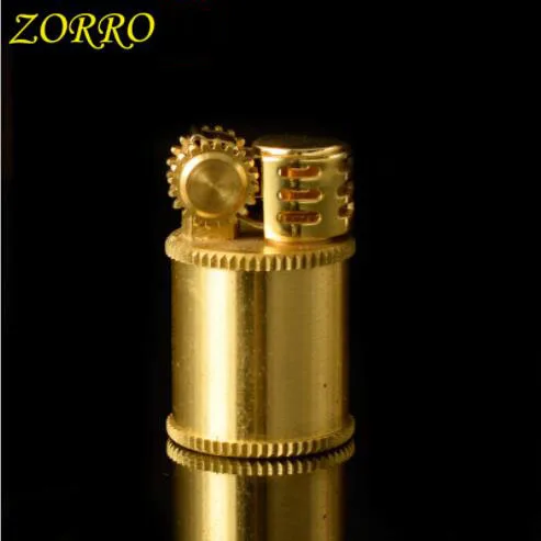 

original zorro brass kerosene lighter creative mini retro oil lighter