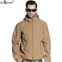 SINAIRSOFT Военная армейская куртка тактическое пальто скрытень Акула кожа Многофункциональный TAD 4,0 ткань Охота Водонепроницаемый ветрозащитный