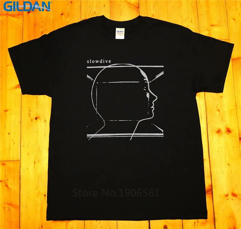 

Funny T Shirts Short Sleeve Slowdive Men Printed O-Neck Tee