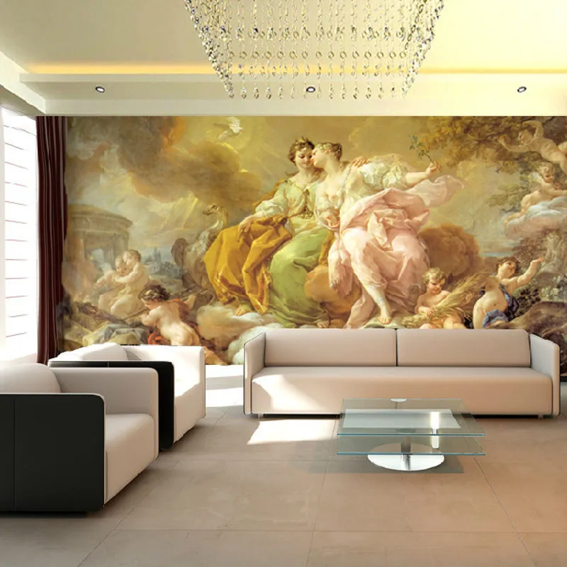 

photo wallpaper Western European angel wallpaper lobby mural painting wallpaper for living room mural