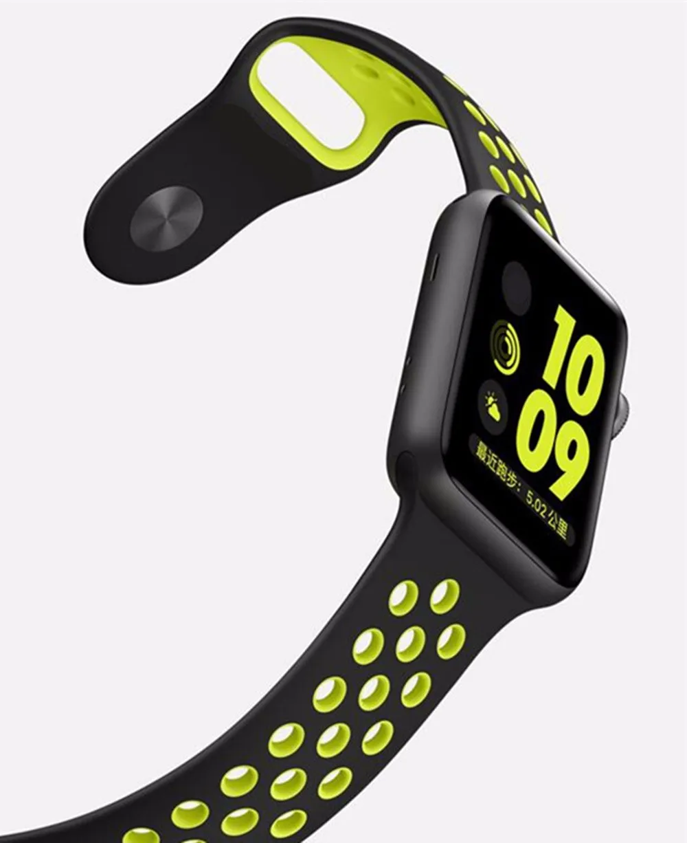 BUMVOR спортивный силиконовый ремешок для наручных часов Apple Watch Iwatch, ремешок 40/44/42/38 мм для наручных часов iwatch, на возраст 2, 3, 4, 5, ремешок для мужчин резиновый браслет с адаптером селфи-Стик