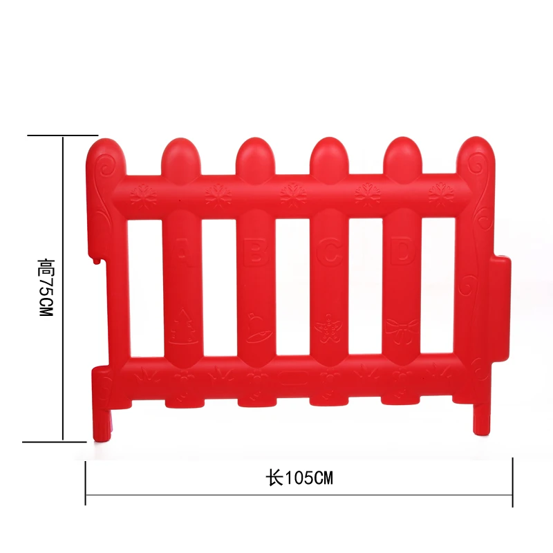 Детский игровой забор для помещений и улицы, маленький забор для малышей, пластиковый защитный забор для ползания, игровой бар - Цвет: red big