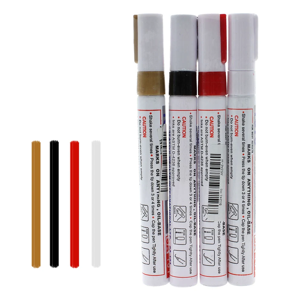 

2Pcs White Cool Racing Car Motorcycle Tire Tyre Pen DIY Tread Paint on oil-based