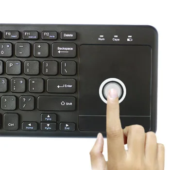 

New 2.4G Wireless Keyboard Touch Panel with Multi-touch Keyboard with USB Receiver Powered By 2xAAA Batteries (not included)