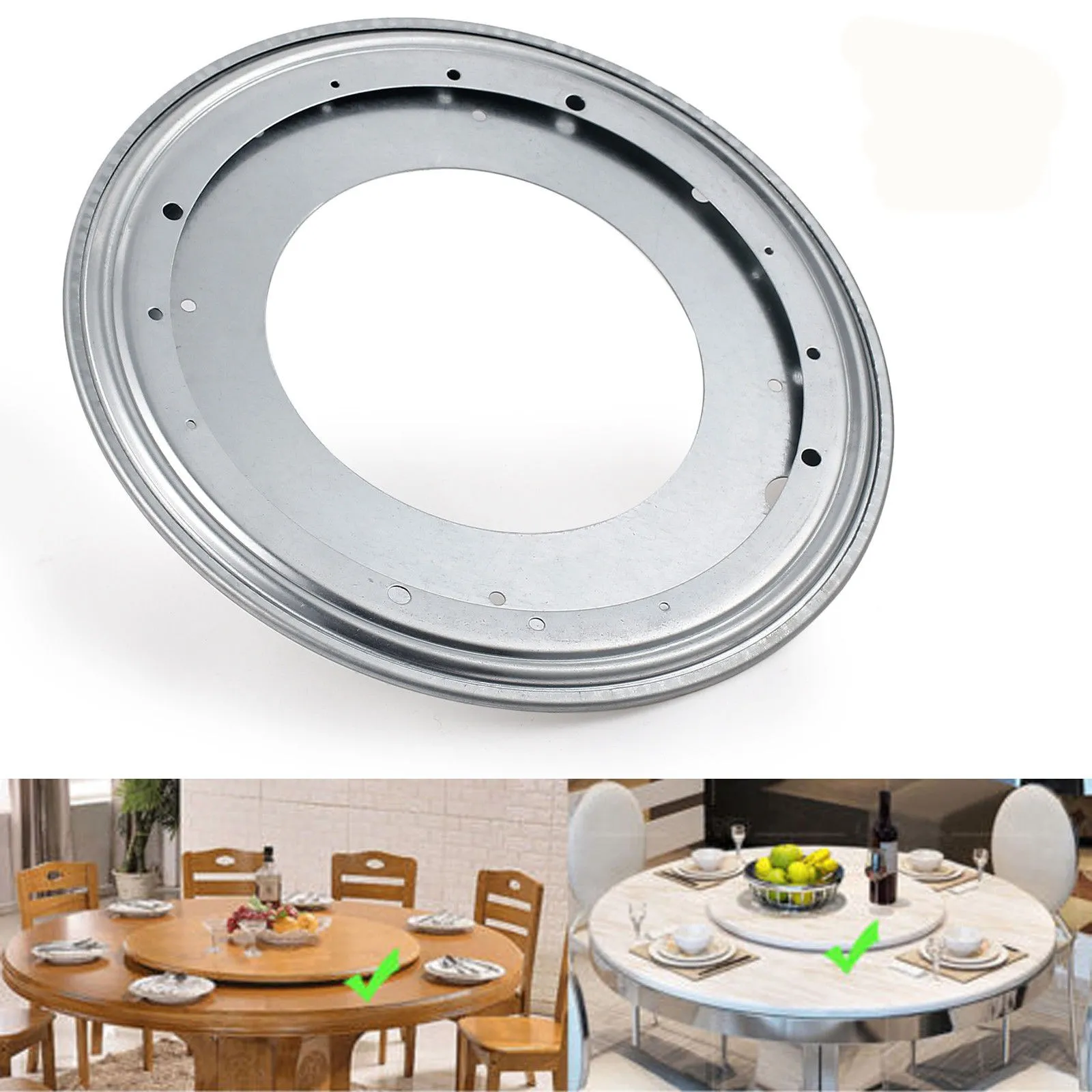 12 Inch Heavy Duty Lazy Susan Bearing Metal Swivel Bearing Swivel Plate