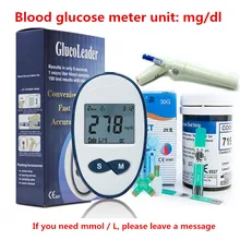 2018 NEW BloedglucosemeterBloedglucoseteststroken Voor Diabetici Test Gezondheid Glucometer Bloedsuiker Monitor