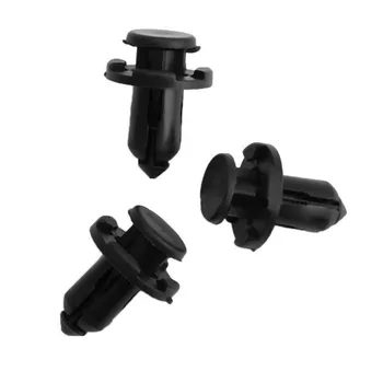 

20pcs Car Plastic Rivets Retainer Fastener Black Fender Push Clips 10mm Set Accs Part Replaces Useful