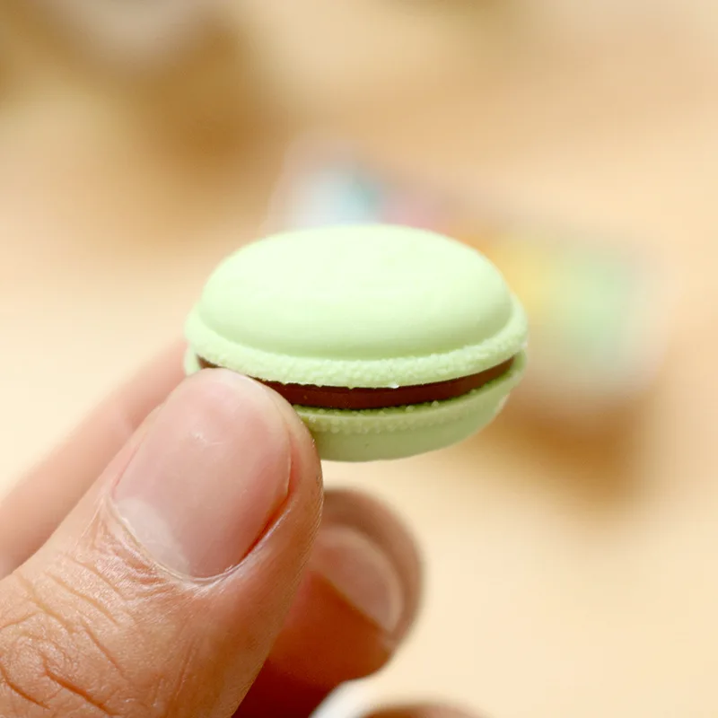 5 Pcs/Set Rubber Gomas De Borrar Erasers For Kids Lot Food Eraser Gomme Enfant Cute Silgi Gum Borracha Escolar Macaron Gumka pencil eraser