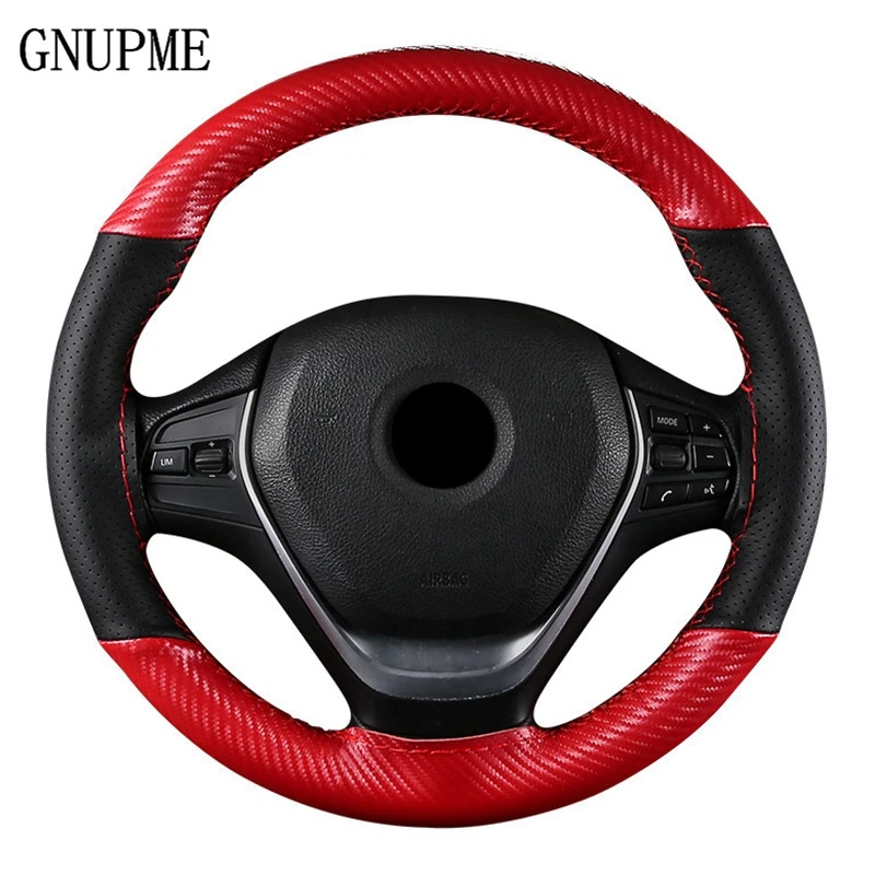 DIY Hand-Stitched Car Steering Wheel Covers Soft Fiber Leather braid on the steering-wheel of Car With Needle and Thread 38 cm DIY Hand-Stitched Car Steering Wheel Covers Soft Fiber Leather braid on the steering-wheel of Car With Needle and Thread 38 cm