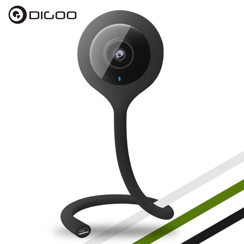 

Digoo DG-QB01 Mini Flexible 720P IP Camera 2.1mm Lens Wireless WIFI Night Vision Two-Way Talking Smart Home Baby Monitor