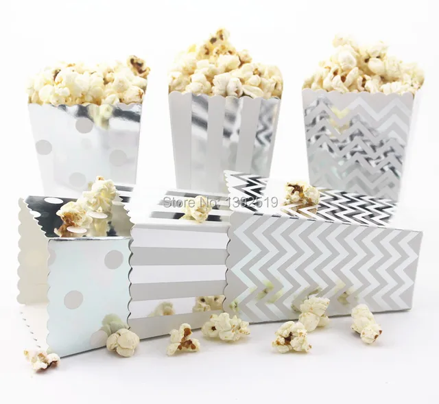 Express 1200pcs Lot Foil Silver Gold Wedding Favors Gifts Paper Express 1200pcs Lot Foil Silver Gold Wedding Favors Gifts Paper Popcorn Bo Pop Corn