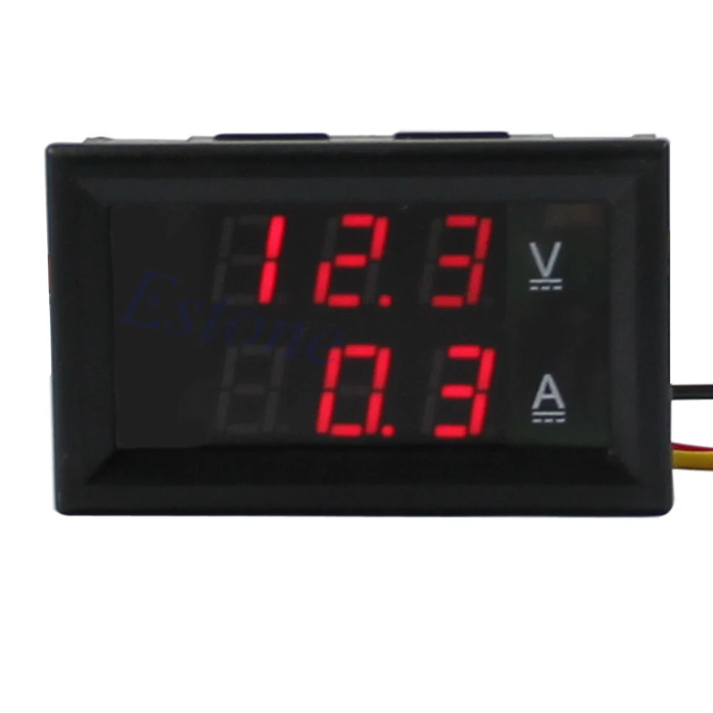 

Digital Voltmeter DC 4.5-30V 0-50A Red LED Volt Meter Ammeter Voltage AMP Power Tester Tools
