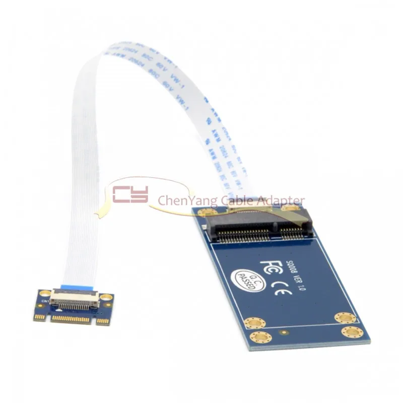 

50mm Mini PCI-E 52 Pin mSATA SSD to M.2 NGFF B-key Adapter Add on Cards PCBA