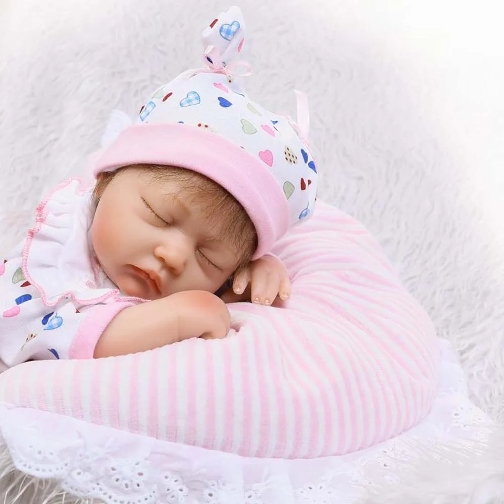 

2018 New NPK 40cm Reborn Newborn Doll Set Silicone Lifelike Cute Baby Dolls for Kids Playmate Gift