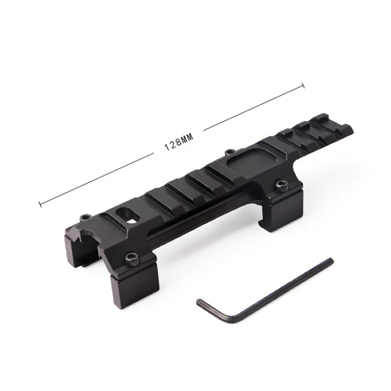

120mm Long Base Mount 20mm Rail Higher Adapter For MP5 Airsoft Rifle Scope