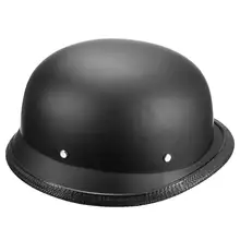 1Piece ABS Plastic Motorcycle Helmet Motorcross Capacete Half Helm Retro Matte Black For Men