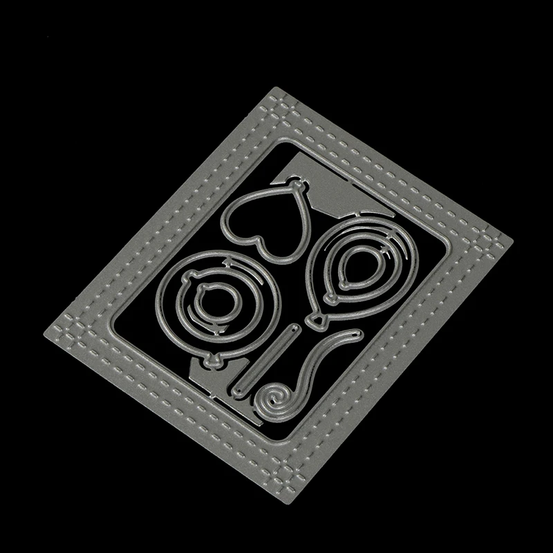 

Metal Cutting Dies 10pc Spring Balloon With Window Frame For Scrapbook Album Invitation Home Decoration Embossing Stencils