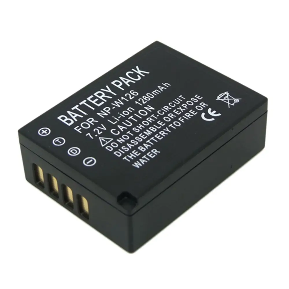

1260mAh NP-W126 NPW126 W126 Camera Battery For Fujifilm FinePix HS30EXR HS33EXR X-Pro1 X-E1 X-E2 X-M1 X-A1 X-A2 X-T1 X-T10