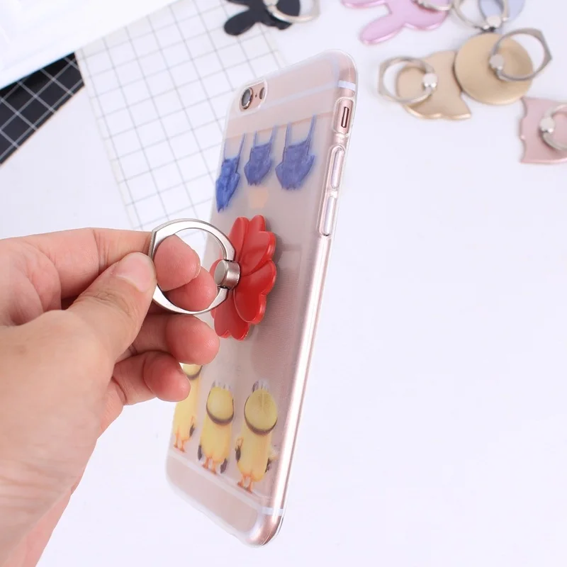Finger Ring Mobile Cell Phone Hand Stand Holder Desk Car Universal Metal for Samsung iPhone 6s plus 7