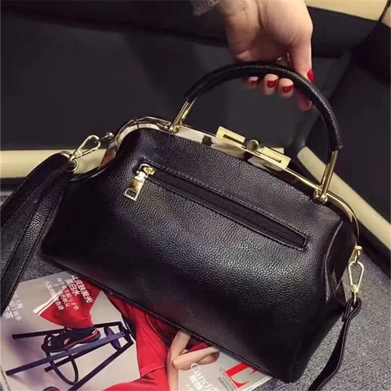 Koop Fashion Design Leer Bont Soft Real Leather Vrouwen Handtas Twee Stukken Vrouwelijke Schoudertas Meisjes Messenger Bag Casual Vrouwen tas