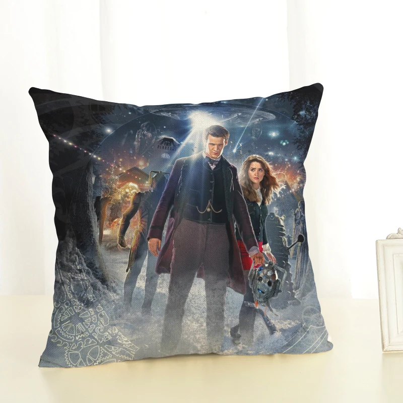 Наволочка для подушки Doctor Who 45x45 см, хлопковая льняная домашняя декоративная подушка для дивана, автомобильная спальная подушка - Цвет: Лиловый